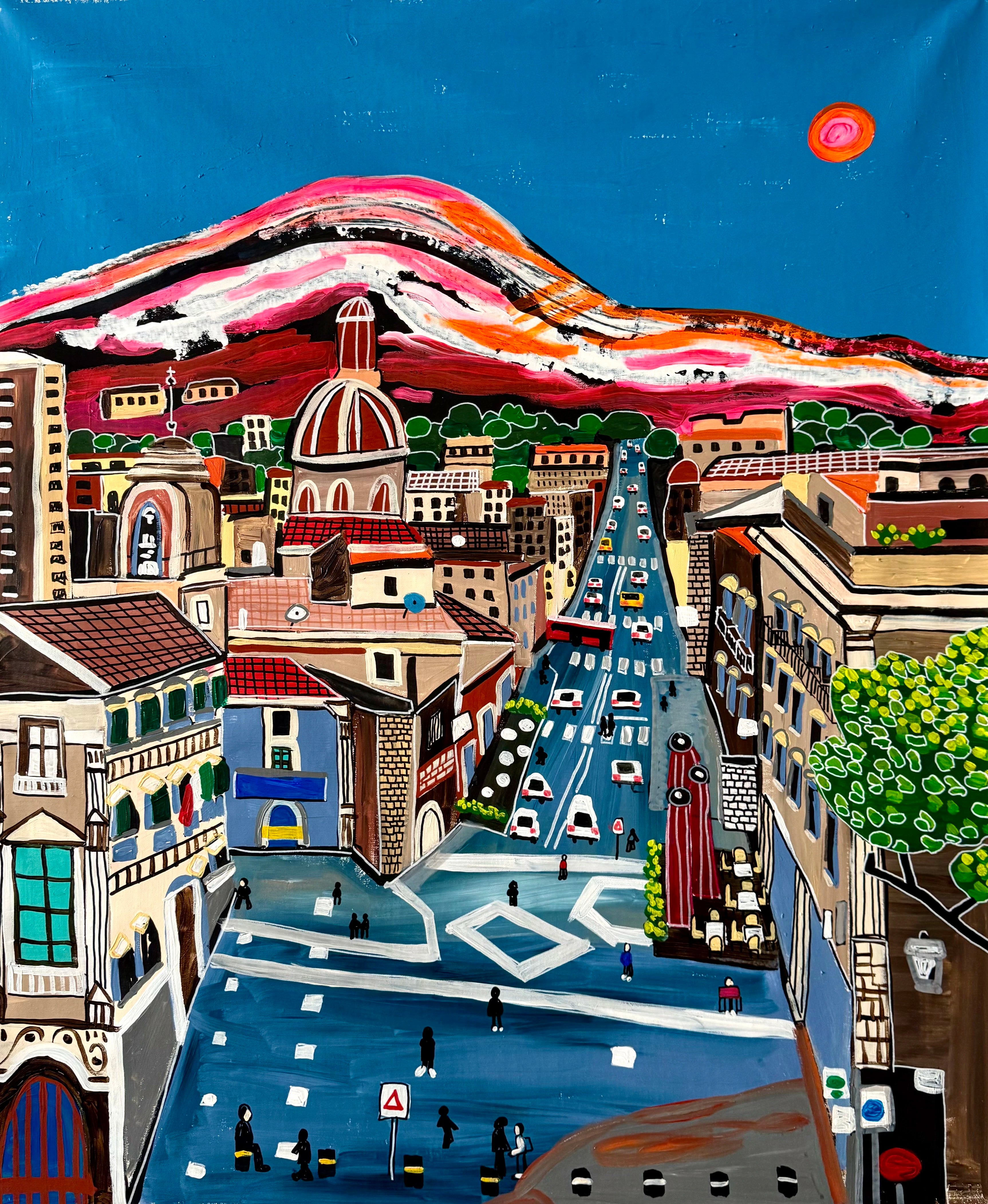 Artwork Volcano Etna & Catania