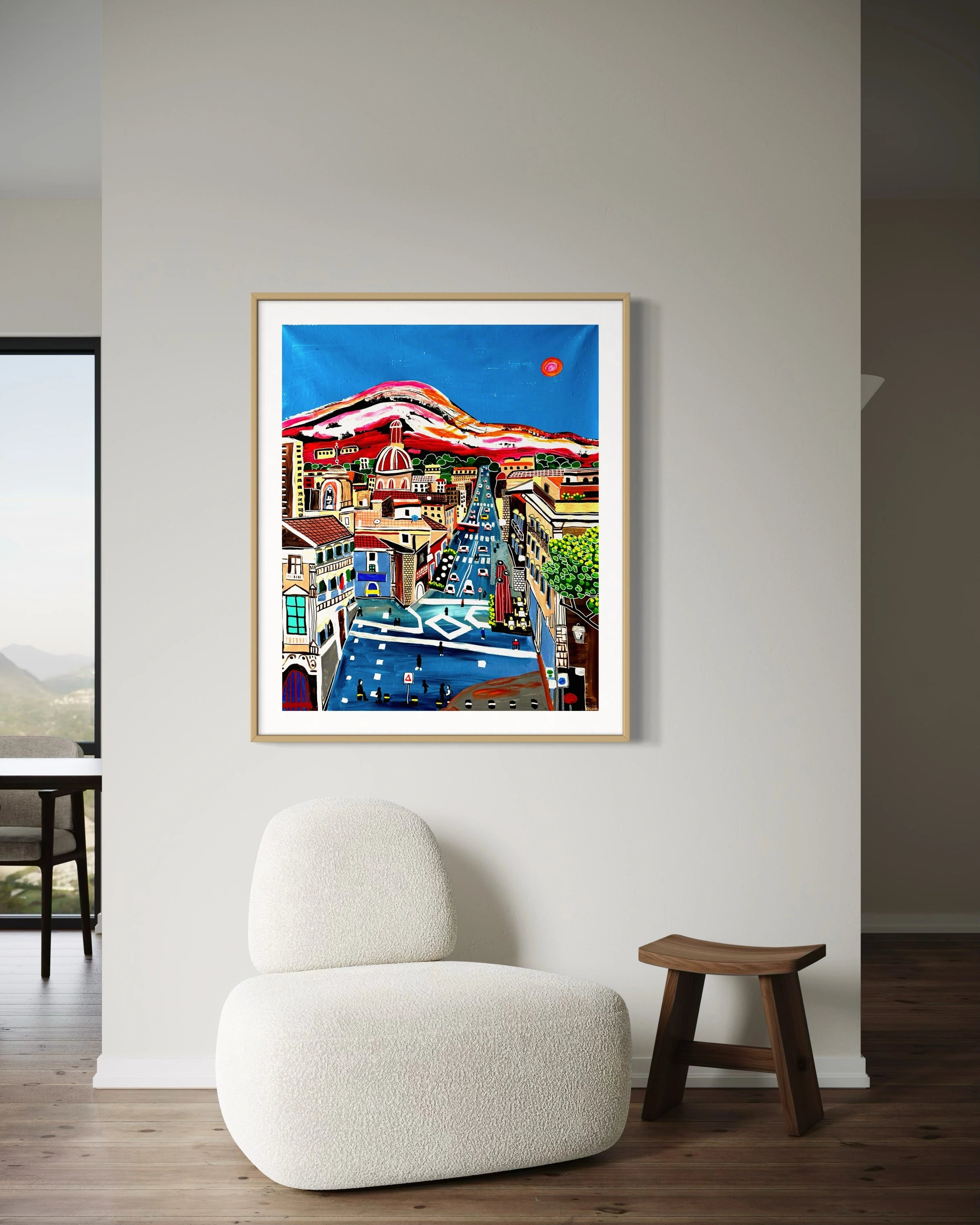 Artwork Volcano Etna & Catania