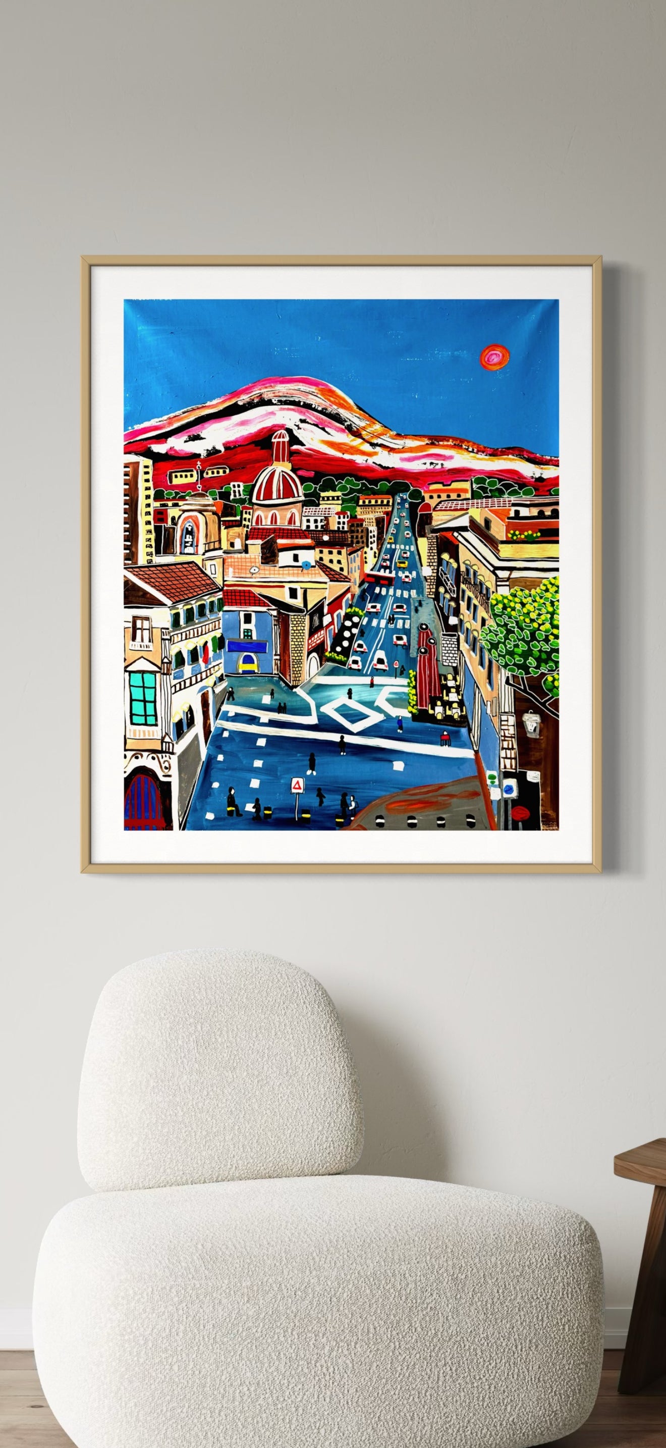 Artwork Volcano Etna & Catania