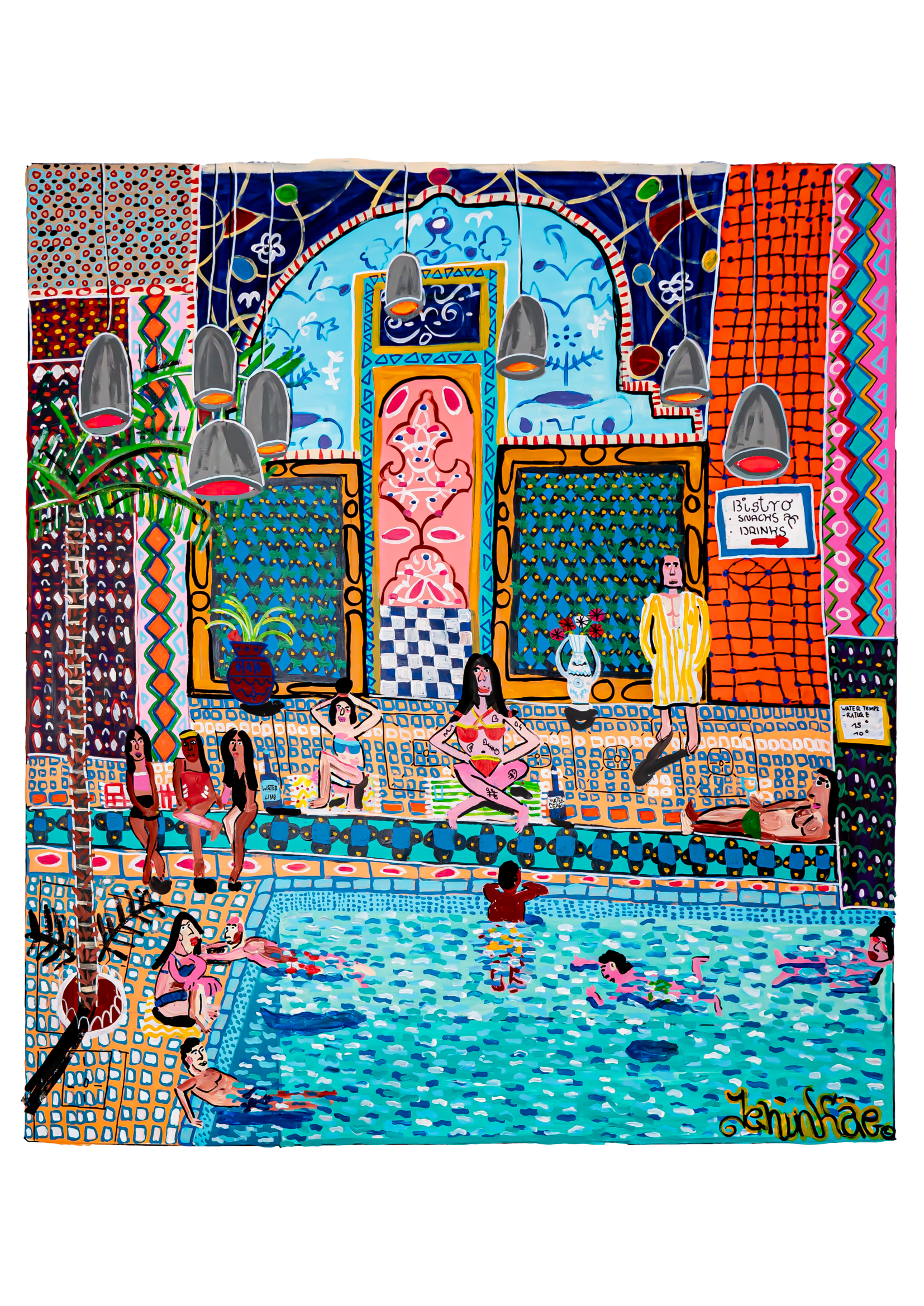 Artwork Indoor Swimming Pool