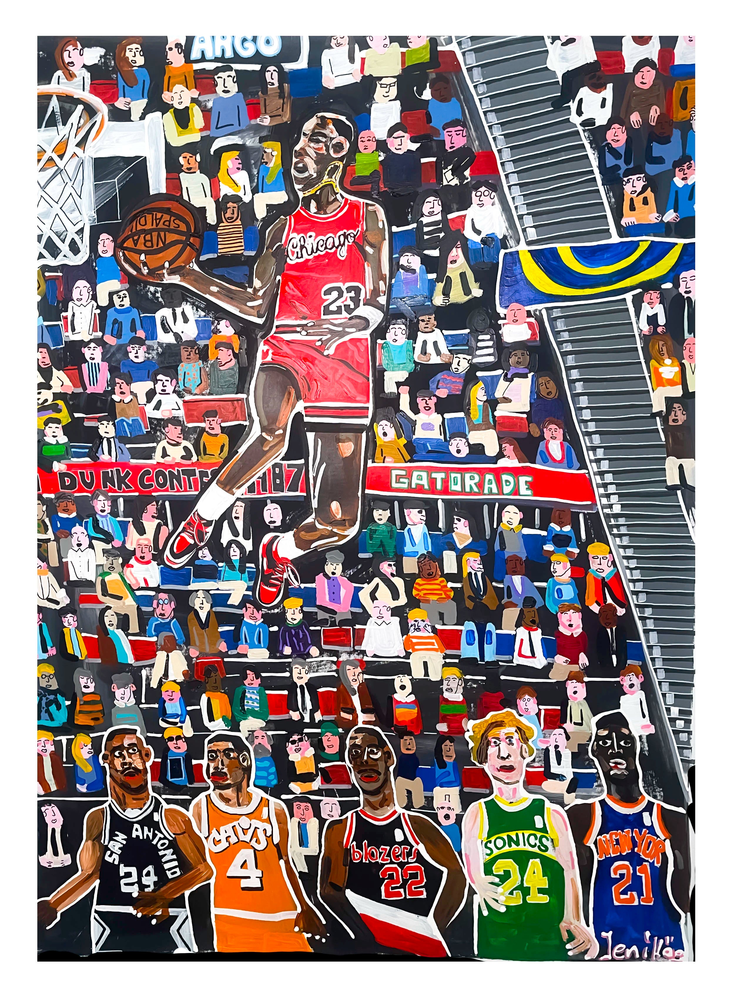 Slam dunk shops art print