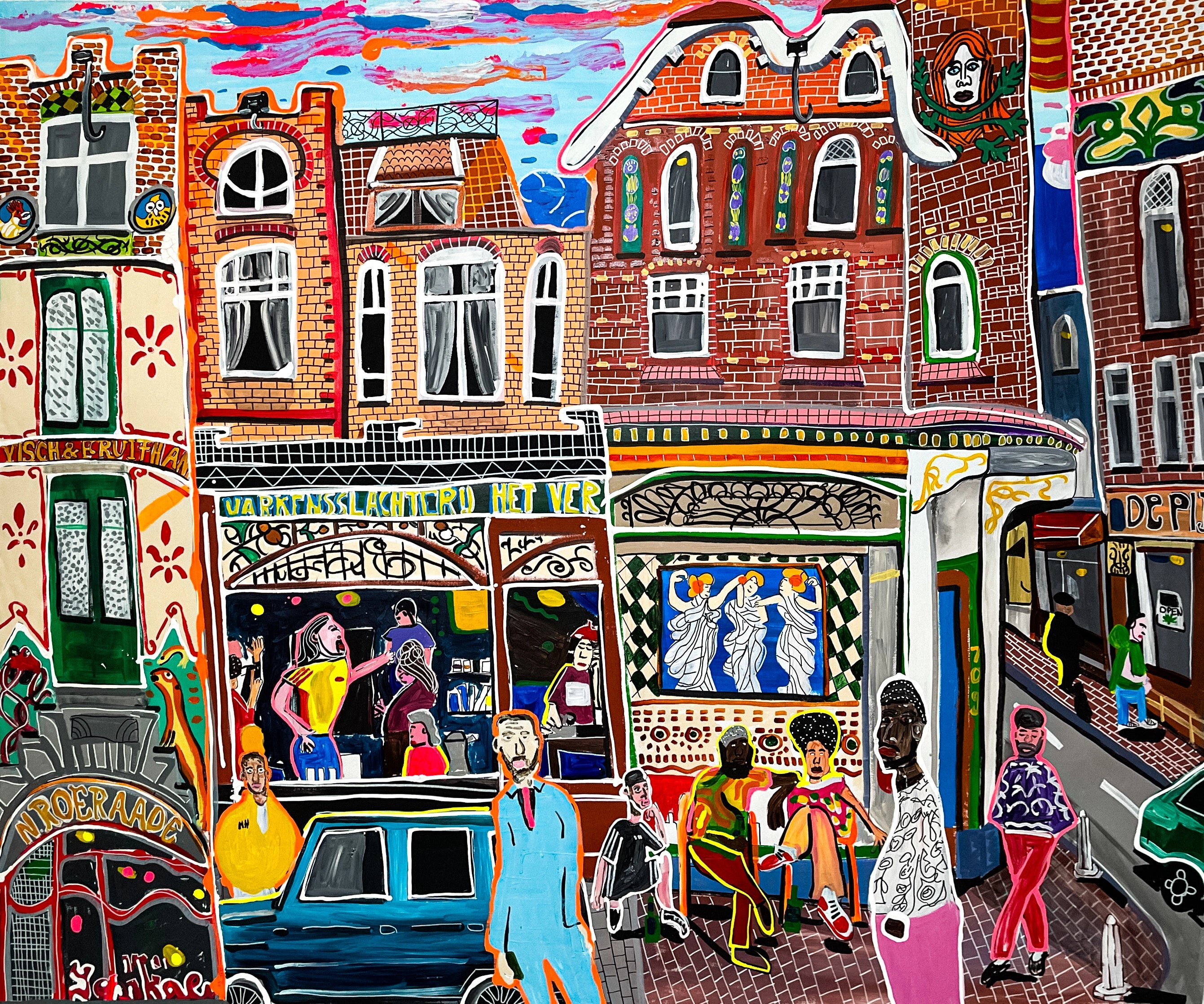 Artwork Amsterdam. Art Noveau