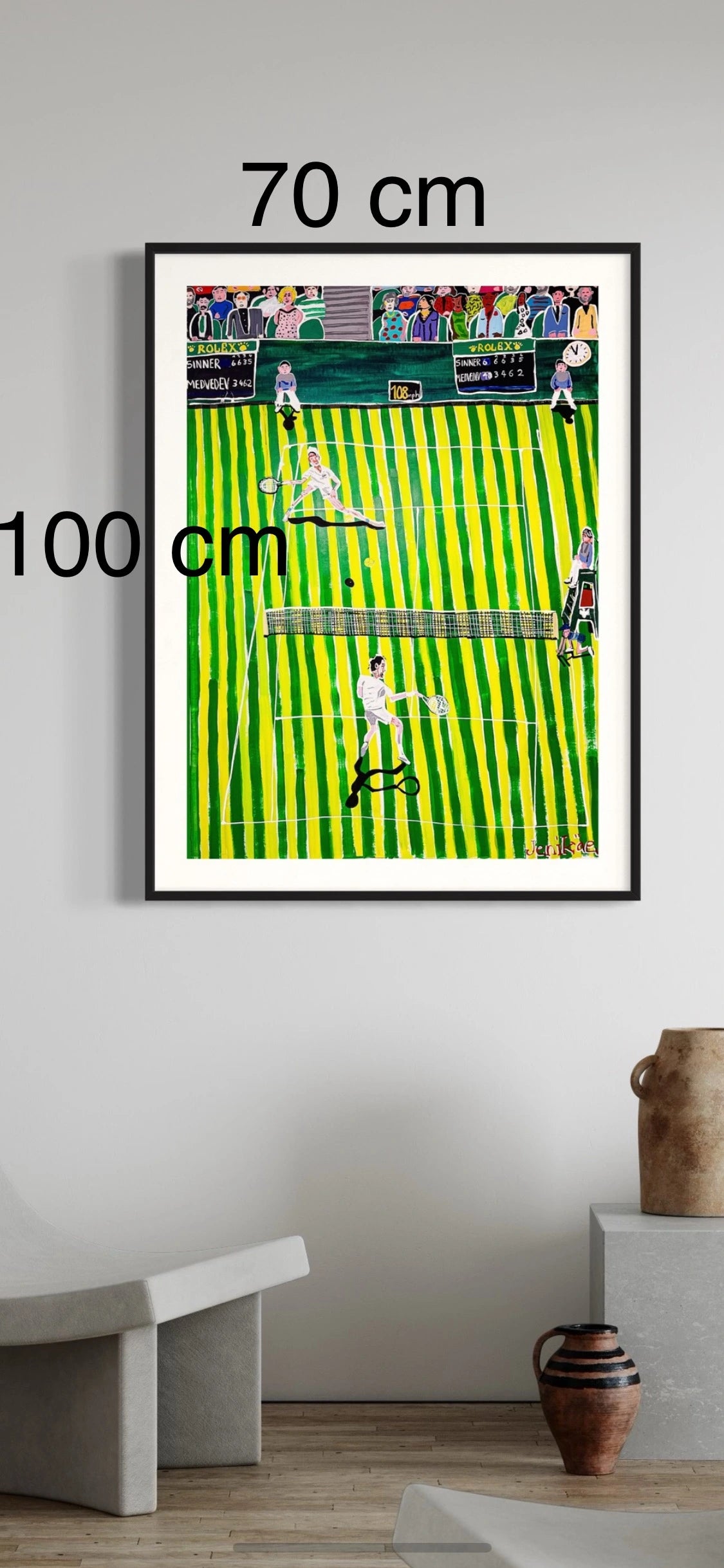 Artwork Wimbledon Sinner vs Medvedev