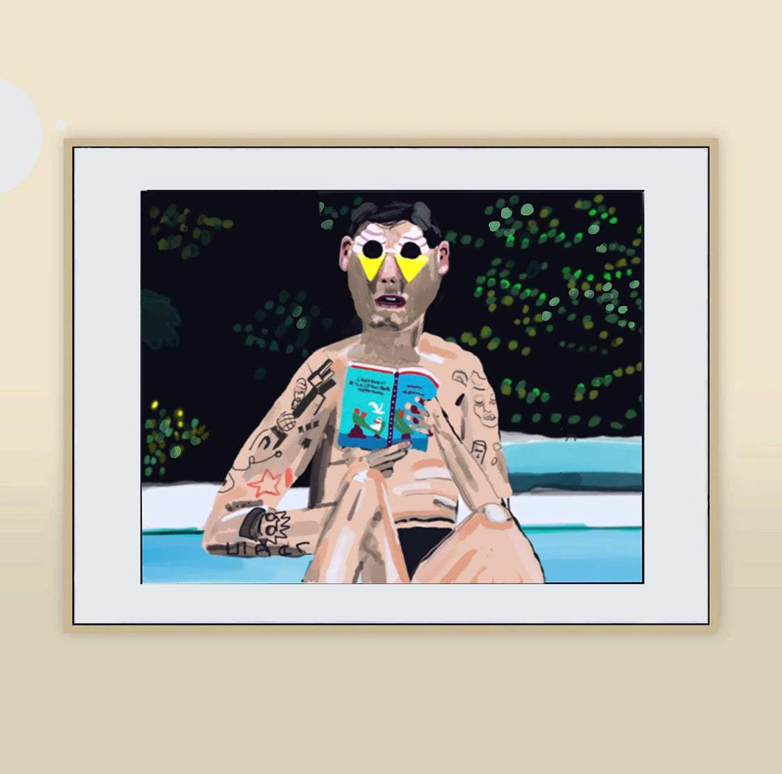 Artwork Money Boy Reading A Book Wading Pool