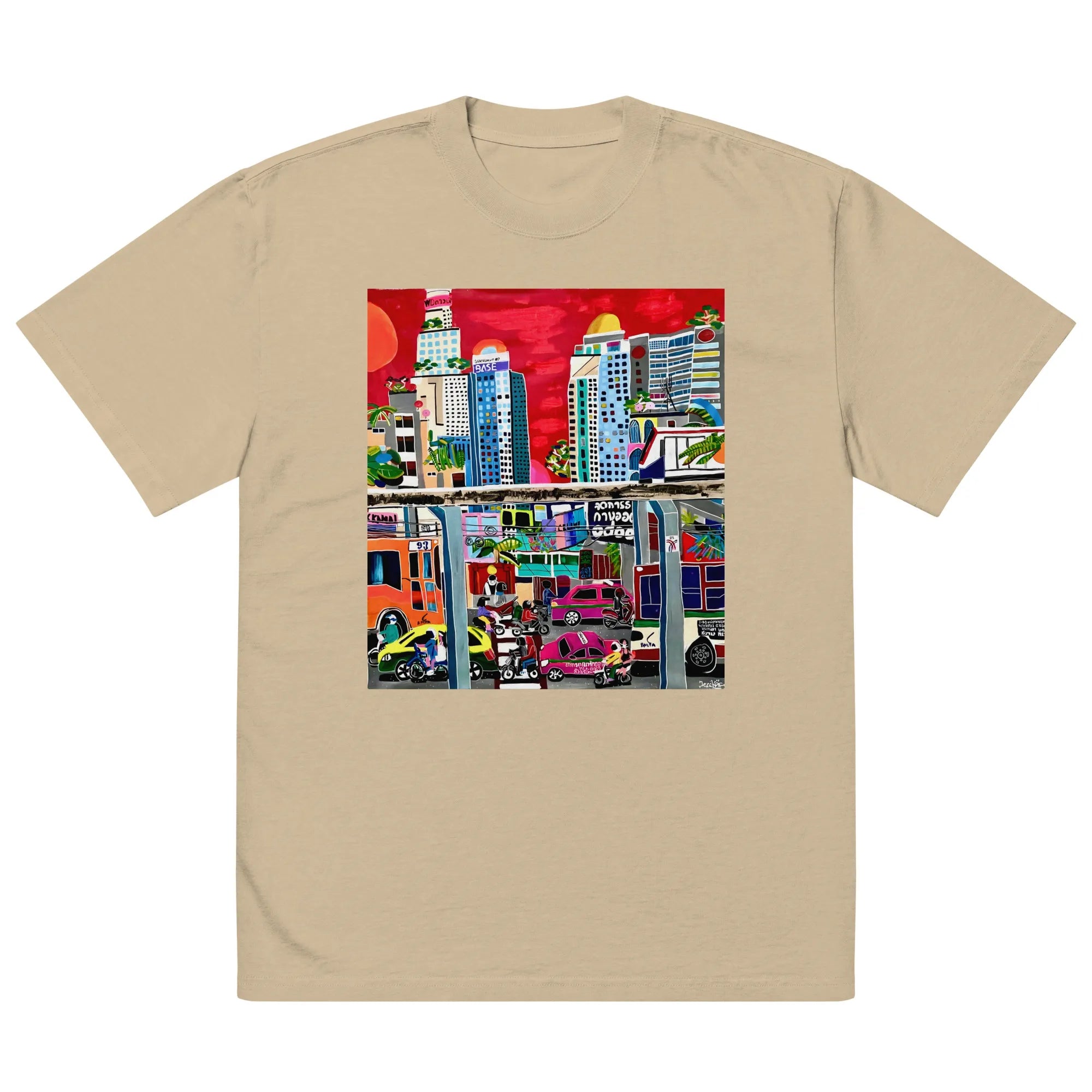 Oversized faded t-shirt TEE