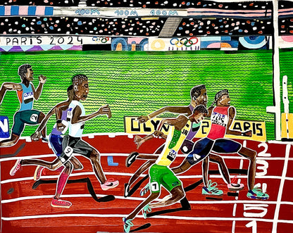 Artwork 100 M Olympics