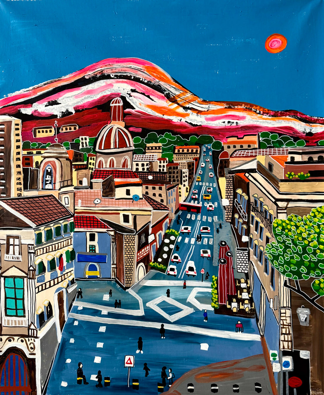 Artwork Volcano Etna &amp; Catania