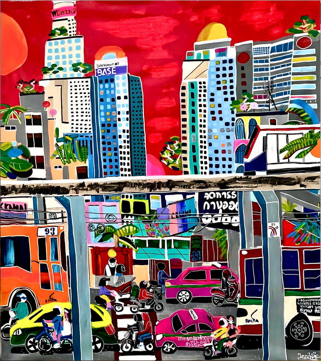 Artwork Rush Hour, Sukhumvit, Bangkok