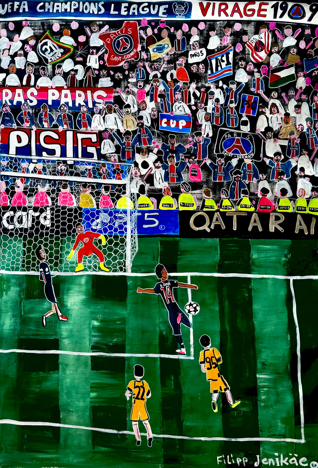 Doué scoring for PSG in Champions League Final 2025