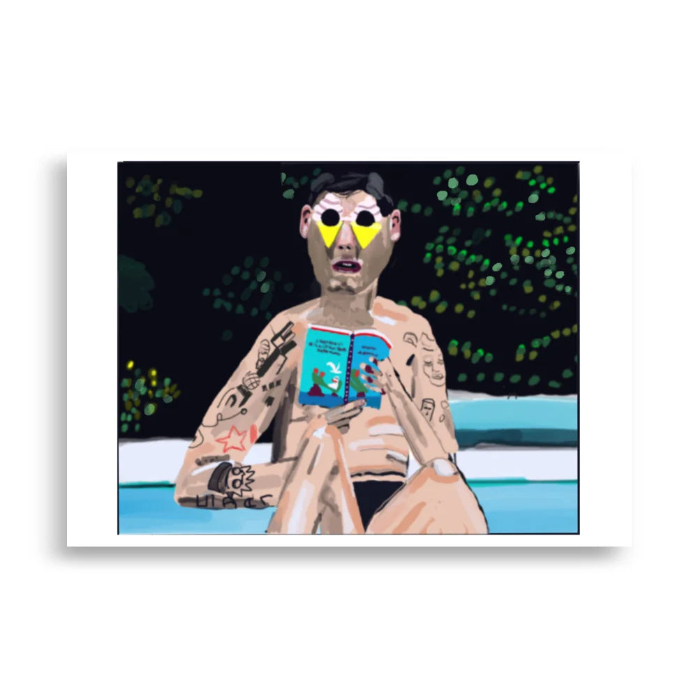 Artwork Money Boy Reading A Book  Wading Pool