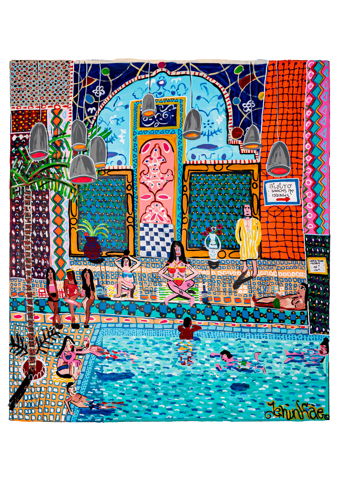 Artwork Indoor Swimming Pool
