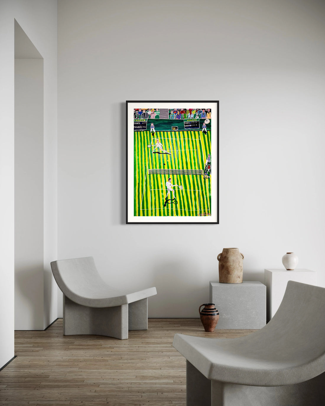 Artwork Wimbledon Sinner vs Medvedev