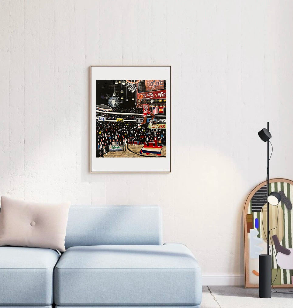 Artwork Slam Dunk Contest Gatorade 1987