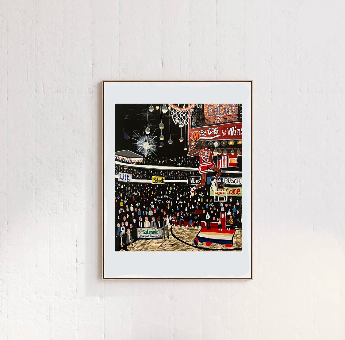 Artwork Slam Dunk Contest Gatorade 1987