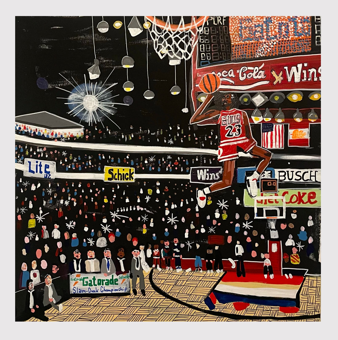 Artwork Slam Dunk Contest Gatorade 1987