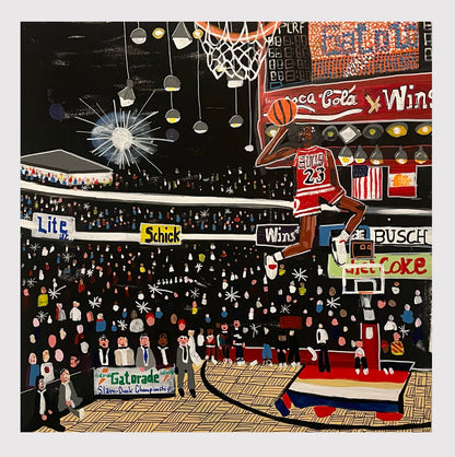 Artwork Slam Dunk Contest Gatorade 1987