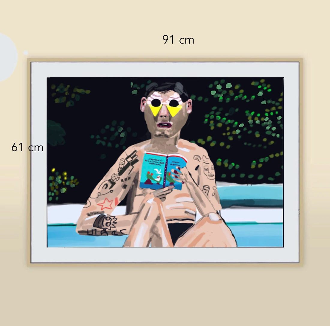 Artwork Money Boy Reading A Book  Wading Pool