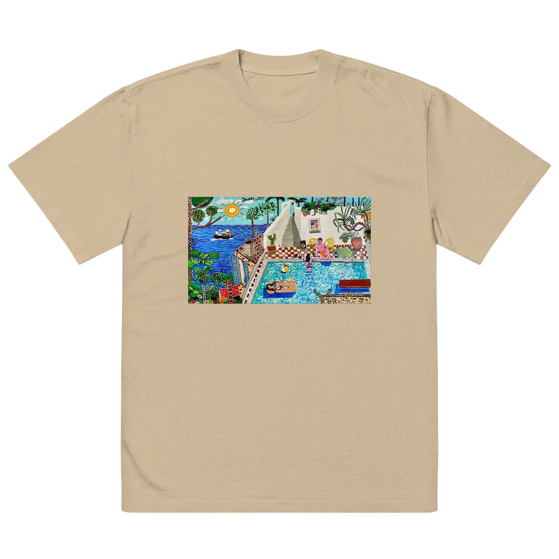 Oversized faded t-shirt TEE
