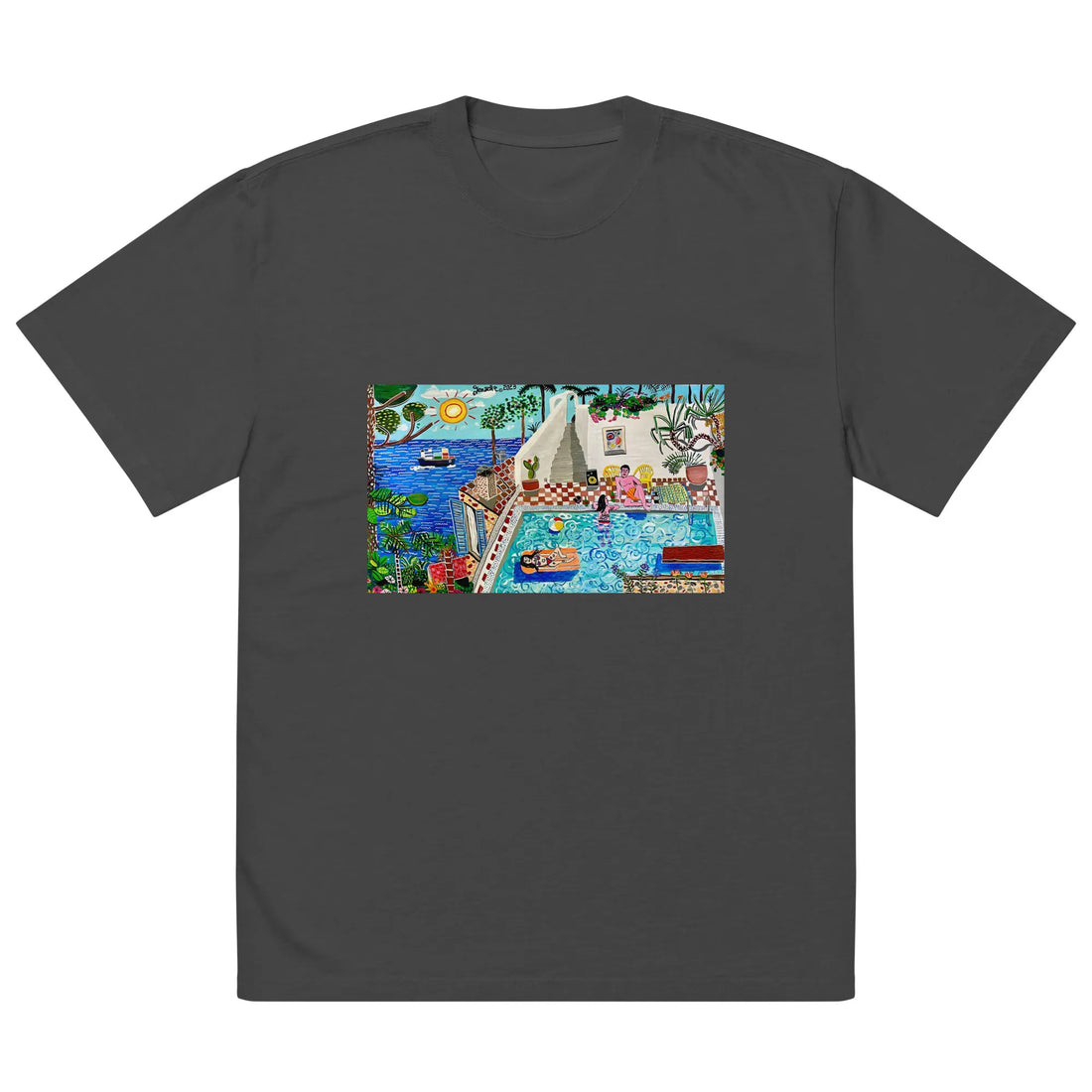 Oversized faded t-shirt TEE