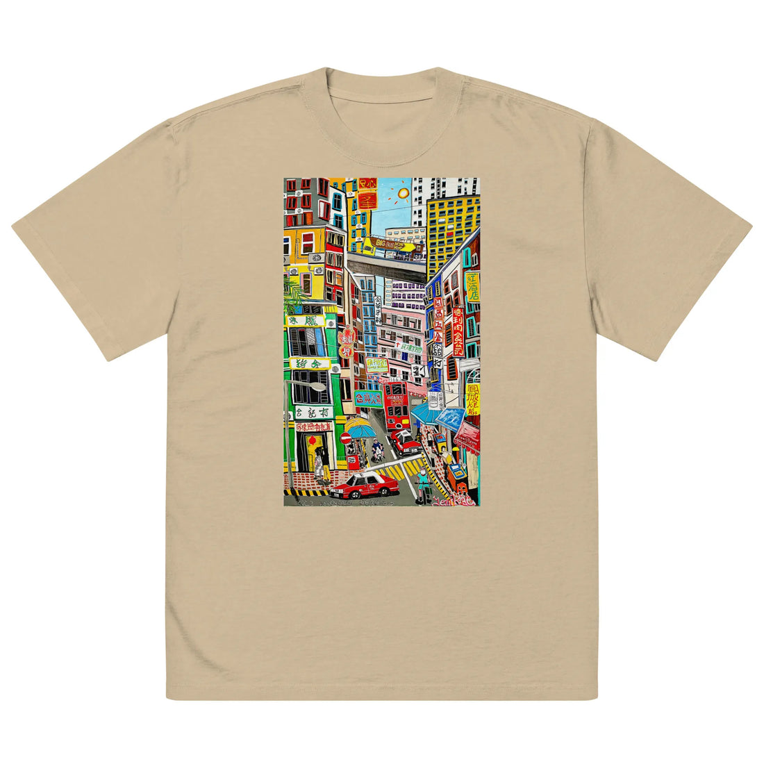 Oversized faded t-shirt TEE