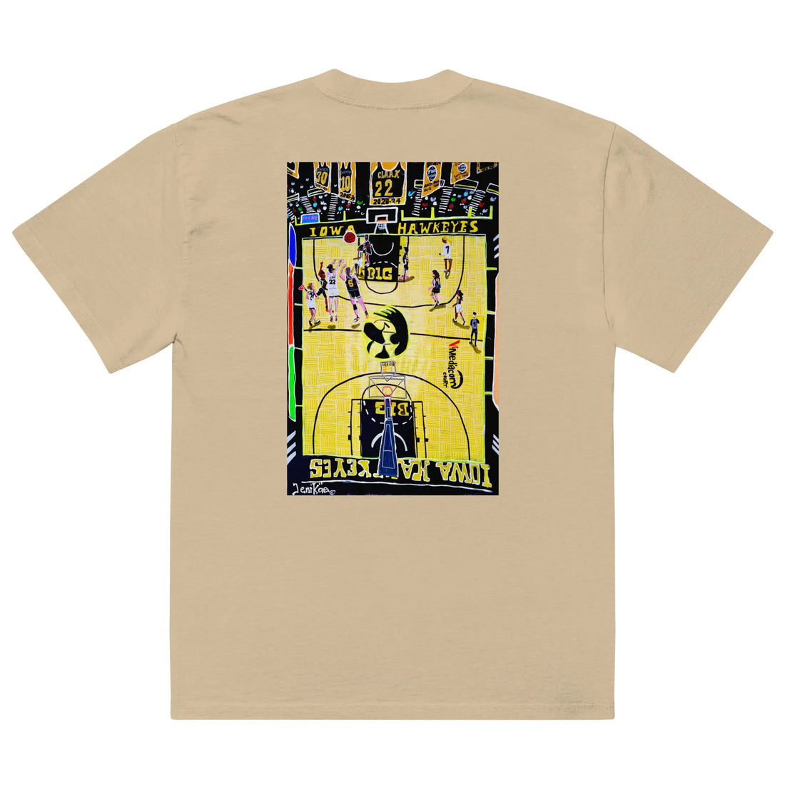 Oversized faded t-shirt Caitlin Clark