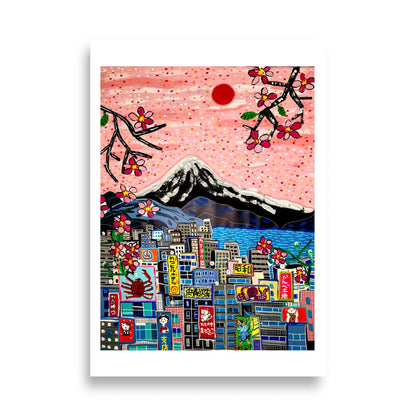Night out in Shinjuku Mount Fuji View